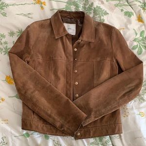 MNG Mango cropped suede jacket